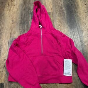 Pink Half-Zip Hoodie